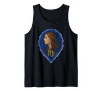 Art de Jeune Fille Aquarelle du Zodiaque Vierge Débardeur