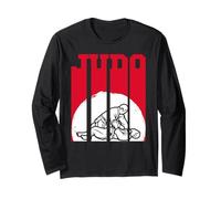 Art de judo amusant pour hommes, femmes, enfants, judoka, sport, combattant, amoureux Manche Longue
