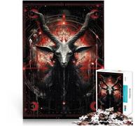 Art de la chèvre Puzzles de 1000 pièces pour Adultes Jouets addictifs pour Le défi de l'intelligence cérébrale Cadeau Amusant 38x26cm