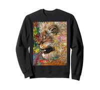 Art de la crinière en fourrure de Lion Big Cat Strength Power Kings Leaders Sweatshirt