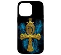 Art de la Croix d'Ankh d'or égyptien Coque pour iPhone 14 Pro Max
