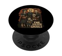 Art de la famille squelette des goules d'or PopSockets PopGrip Adhésif