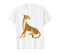 Art de la Faune rétro guépard Moderne du Milieu du siècle T-Shirt