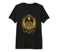 Art de la Fleur de Lotus Céleste avec Ambiance Mystique T-Shirt Haut de Gamme