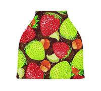Art De La Fraise Housse de Canopée de Siège de Voiture pour Poussette Bébé Dais Siège-Auto Couverture D'Allaitement Pare-Soleil Respirant Extensible pour Garçons Filles