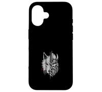 Art De La Fusion Du Guerrier Viking Et Du Loup De La Coque pour iPhone 16