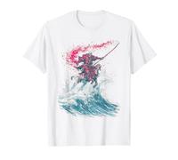 Art de la Grande Vague d'amant de Singe Japonais T-Shirt