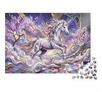 Art de la Licorne Arc-en-Ciel Puzzle 1000 Pièces Adultes Et Enfants,Dès 14 Ans,Anti-Stress,Déco Murale,Casse-tête,Premium,Carton, Jeu Éducatif,Défi,Détente 38x26cm