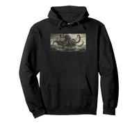 Art de la mythologie Nautique Octopus Kraken Sea Monster Ship Ocean Sweat à Capuche