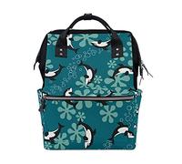 Art De La Neige Pingouin Sac à Langer Sac à Dos Grande Capacité Multifonction Sac à Couches pour Voyage Maman Femme Papa