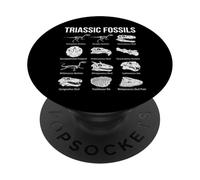 Art de la paléontologie Scientifique des fossiles du Trias PopSockets PopGrip Adhésif