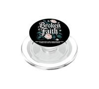 Art de la Résilience : Foi Brisée et Fleurs Vintage PopSockets PopGrip pour MagSafe