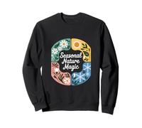Art de la roue magique de l'année de la nature saisonnière Sweatshirt