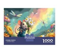 Art de la Souris du Soleil et de la Lune 1000 Pièces Puzzle pour Adultes - Carton Épais & Durable, Entraînement Cérébral, pour Puzzle-Enthousiastes, 52x38cm, Cadeau d'anniversaire