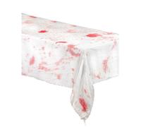 Art de la table - Nappe blanche ensanglantée 185x140 cm