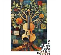 Art de l'arbre Violon 1000 Pièces Stock De Cartes Premium Puzzle Classique Adolescents Fans 12-18 Ans Entraînement du Cerveau Joyeux Cadeau Le 70x50cm/1000pcs
