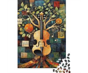 Art de l'arbre Violon 1000 Pièces Stock De Cartes Premium Puzzle Classique Adolescents Fans 12-18 Ans Entraînement du Cerveau Joyeux Cadeau Le 70x50cm/1000pcs