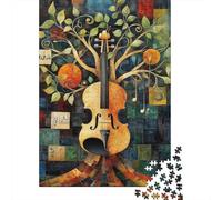 Art de l'arbre Violon Puzzle 1000 Pièces Adultes intéressant Puzzles 1000 Pièces Jeu Éducatif Cadeau 70x50cm/1000pcs