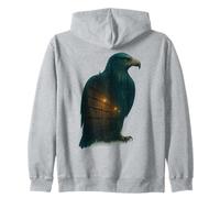 Art de Lecture pour Les Amateurs de Livres Eagle Library Sweat à Capuche