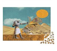 Art de l'Égypte Ancienne 1000pcs (75x50cm) Puzzle pour Adultes - Collage numérique,Jouet De DIY