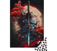 Art de l'épée samouraï Bundle Puzzle 1000 Pièces Passionnés, Carton Solide, Décoration Murale Maison, Exposition Murale, Cadeau Familial, Plaisir W nd 38x26cm/1000pcs