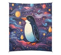 Art De l'espace Mignon Dauphin éToile Tente de Plage Abri Solaire pour Camping,Installation Facile,Portable avec Sacs de Sable pour Pêche Pique-Nique Plein Air