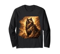 Art de l'esprit Gardien du Loup majestueux Manche Longue