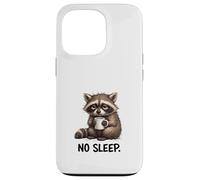 Art de l'humeur du Raton Laveur privé de Sommeil Coque pour iPhone 13 Pro