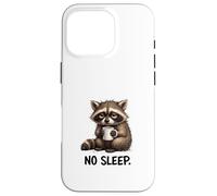 Art de l'humeur du Raton Laveur privé de Sommeil Coque pour iPhone 16 Pro