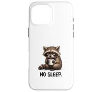 Art de l'humeur du Raton Laveur privé de Sommeil Coque pour iPhone 16 Pro Max