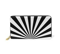 Art De l'Hypnose Portefeuille Zipper Long Bourse en Cuir Véritable avec Titulaire de la Carte de Crédit pour Téléphone Femmes Fille Hommes
