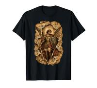 Art de l'icône du Guerrier sacré médiéval de l'archange Saint Michel T-Shirt