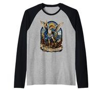 Art de l'icône sacrée de l'archange Byzantin Saint Michel Manche Raglan