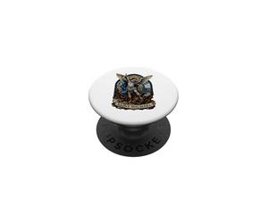 Art de l'icône sacrée de l'archange Byzantin Saint Michel PopSockets PopGrip Adhésif