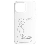 Art de Ligne de méditation consciente - Zen Minimaliste Coque pour iPhone 16 Pro Max