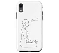 Art de Ligne de méditation consciente - Zen Minimaliste Coque pour iPhone XR