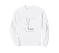 Art de Ligne de méditation consciente - Zen Minimaliste Sweatshirt