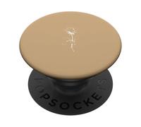 Art de Ligne de Roses Gothiques - Beige PopSockets PopGrip Adhésif