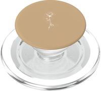 Art de Ligne de Roses Gothiques - Beige PopSockets PopGrip pour MagSafe