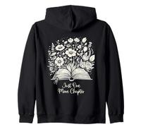 Art de Livre botanique Vintage Just One More Chapter Sweat à Capuche