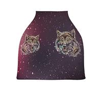 Art De Loups Housse de Canopée pour Poussette,Siège de Voiture pour Bébé Dais Siège Auto Couverture D'Allaitement Pare-Soleil Respirant Extensible pour Bébé