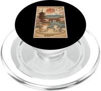 Art de Lutte Japonais Ukiyo-e de Chat Sumo Vintage PopSockets PopGrip pour MagSafe