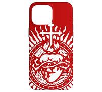 Art de Masse Latine catholique du Sacré-Cœur de Jésus Coque pour iPhone 16 Pro Max