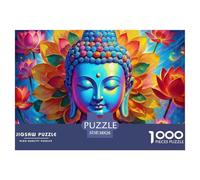 Art de méditation Bouddha Papier Épais Et Durable Défi Cérébral Intéressant, Parfait pour Les Adultes À La Recherche D’Un Loisir Relaxant chez Soi 38x26cm/1000pcs