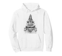 Art de méditation Seigneur Shiva - Design Spirituel Hindou Sweat à Capuche