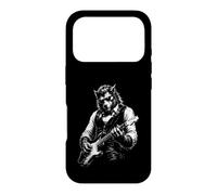 Art de Musique Rock Awesome Wolf Guitar Player Coque pour iPhone 17 Pro
