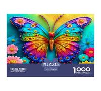 Art de Papillon coloré Matériau en Papier Solide Beau Casse-tête, Adapté À La Détente À La Maison Et Aux Loisirs Personnels 70x50cm/1000pcs