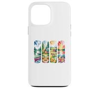 Art de Paysage d'aventure en Plein air Aquarelle Rustique Coque pour iPhone 13 Pro Max
