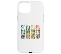 Art de Paysage d'aventure en Plein air Aquarelle Rustique Coque pour iPhone 15 Plus
