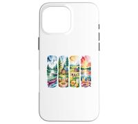 Art de Paysage d'aventure en Plein air Aquarelle Rustique Coque pour iPhone 16 Pro Max